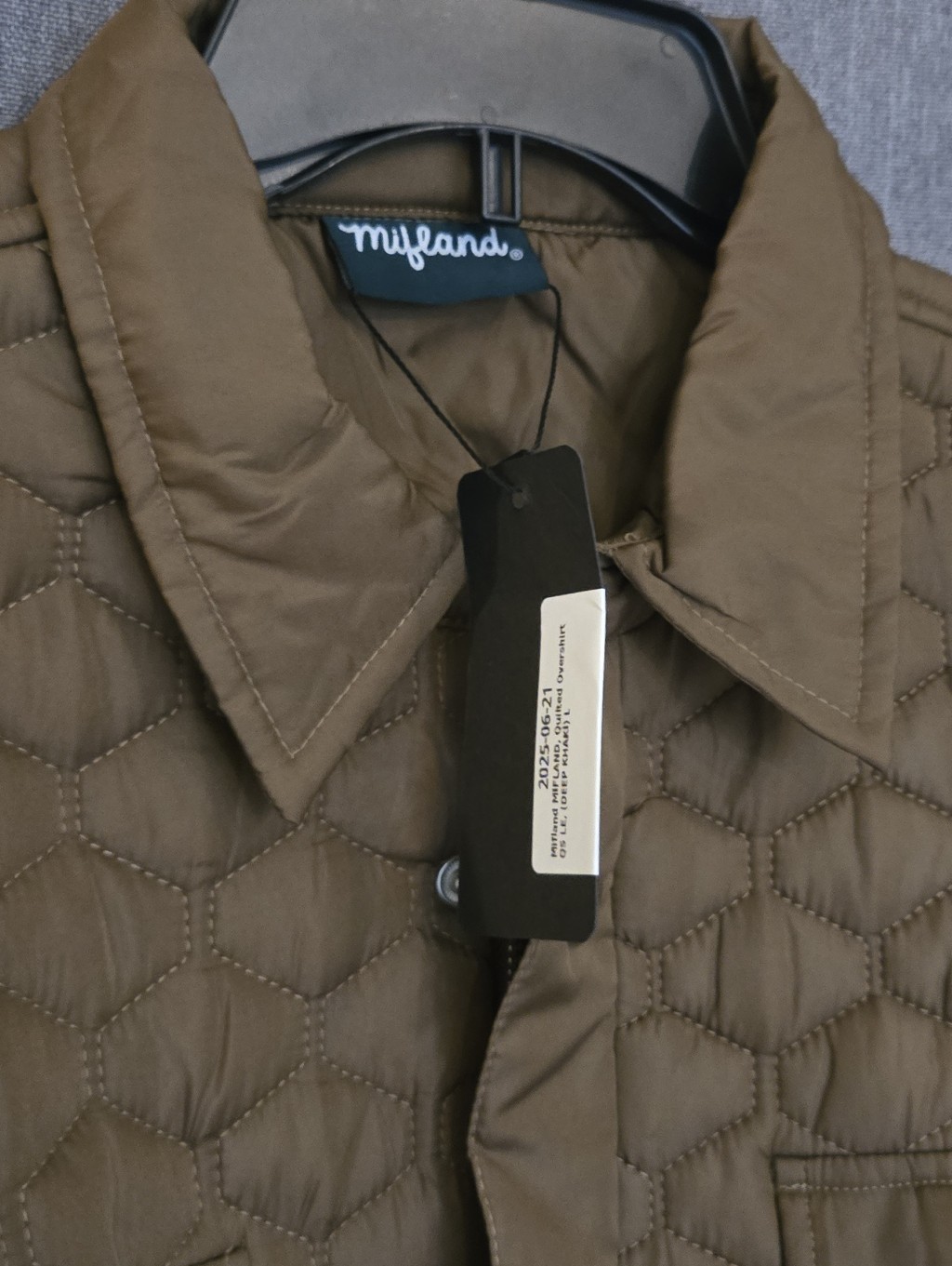 Mifland Designer Brown Quilted Jacket - Men's Large New — image 6 of 8